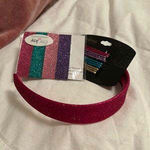 NWT Glitter hair accessories